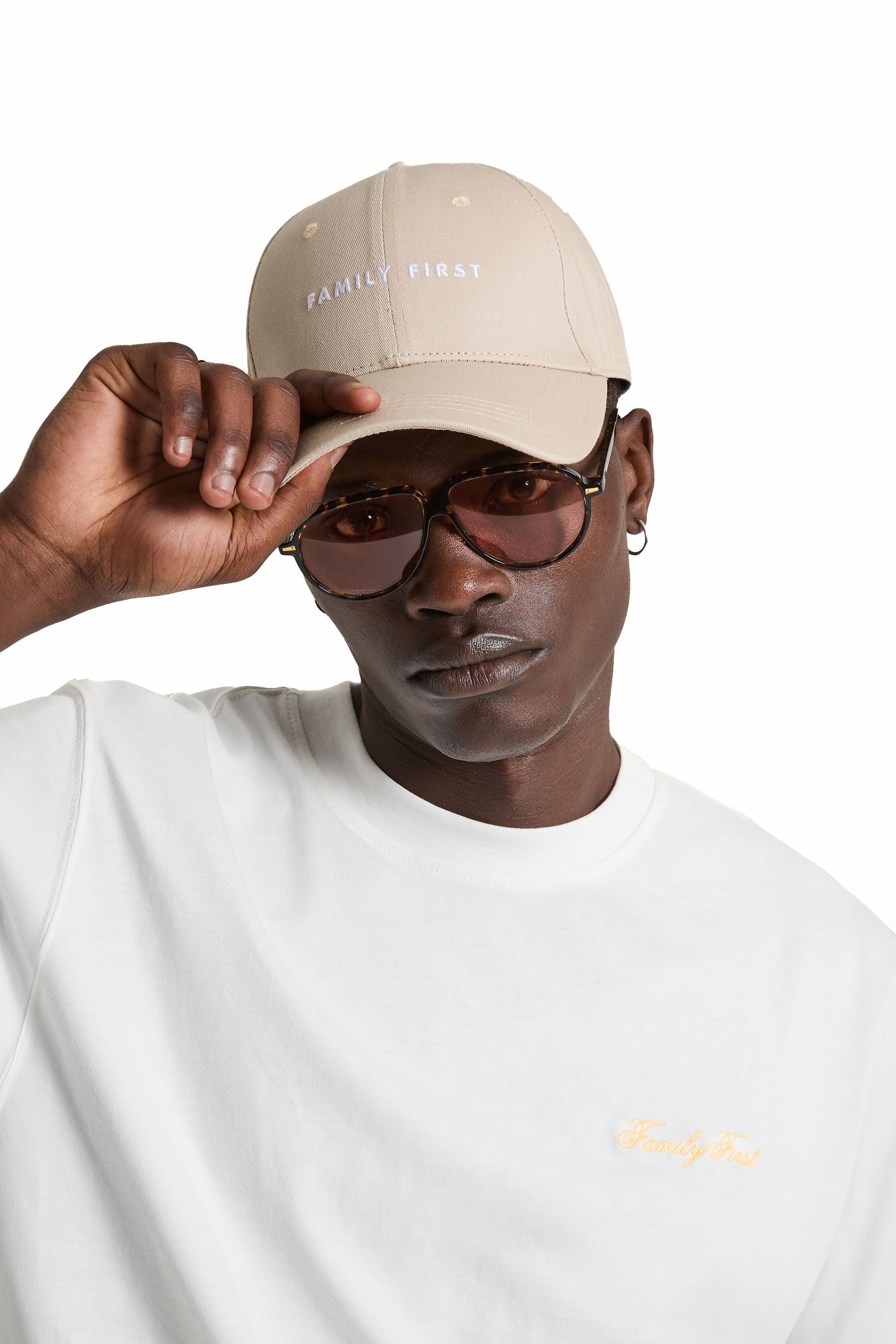 Hat Box Logo Beige