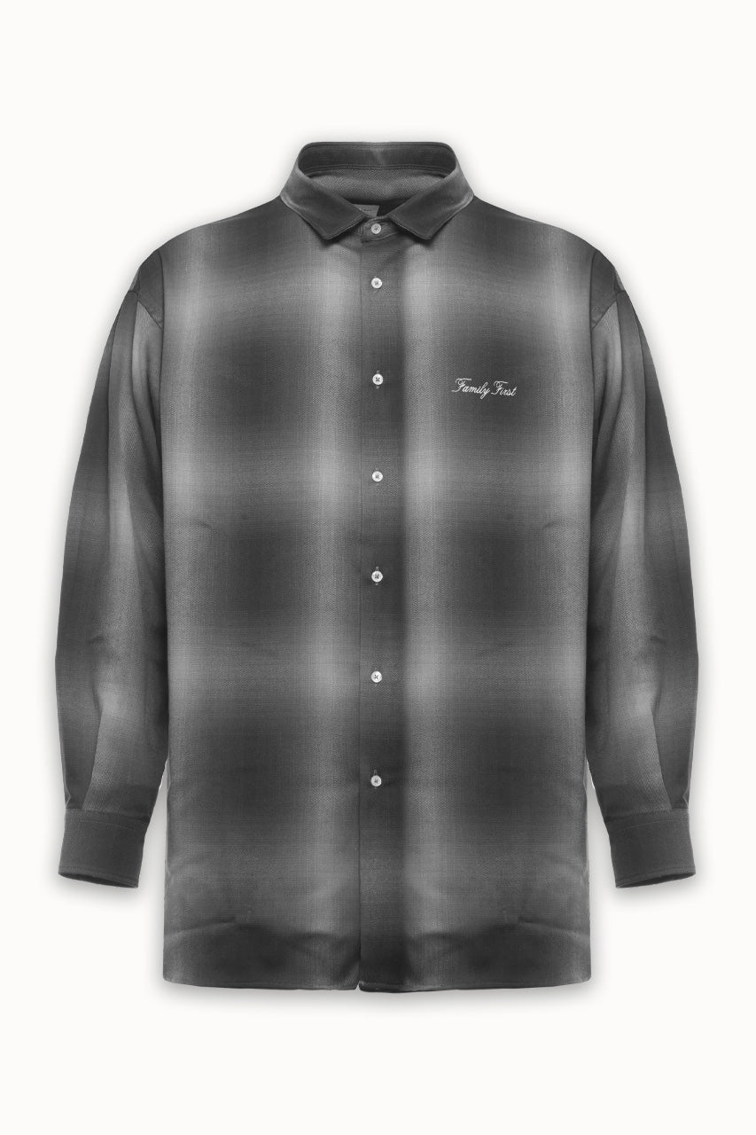Shirt “FW24” Check Faded Black