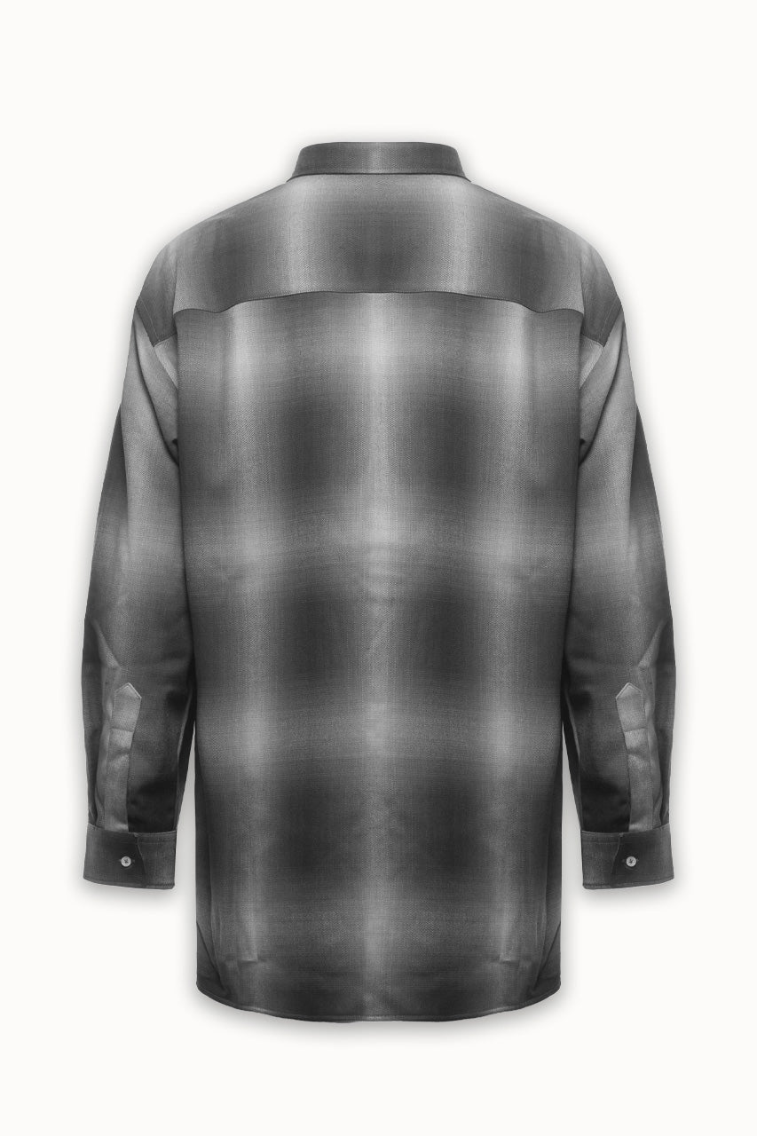 Shirt “FW24” Check Faded Black