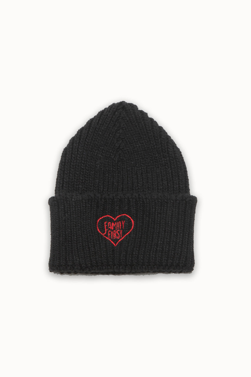 Beanie "FW24" Heart Black