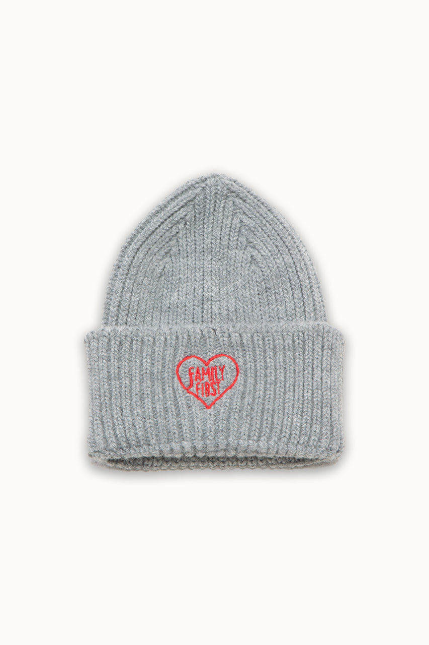 Beanie "FW24" Heart Grey