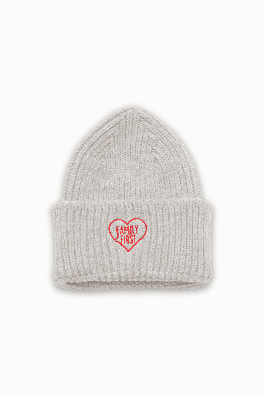 Beanie "FW24" Heart White